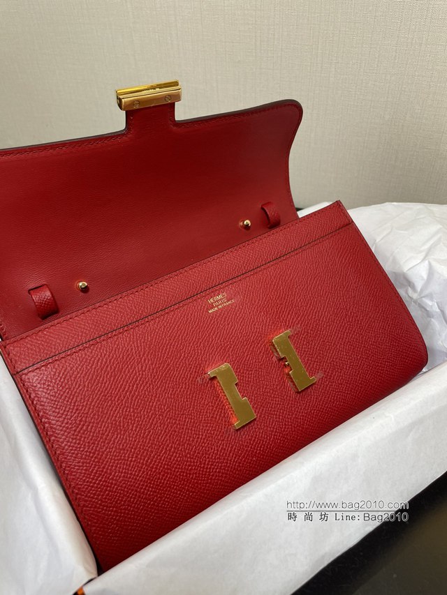 Hermes女士小挎包 愛馬仕Constance康康to go斜挎包 心紅金扣  tdh2299